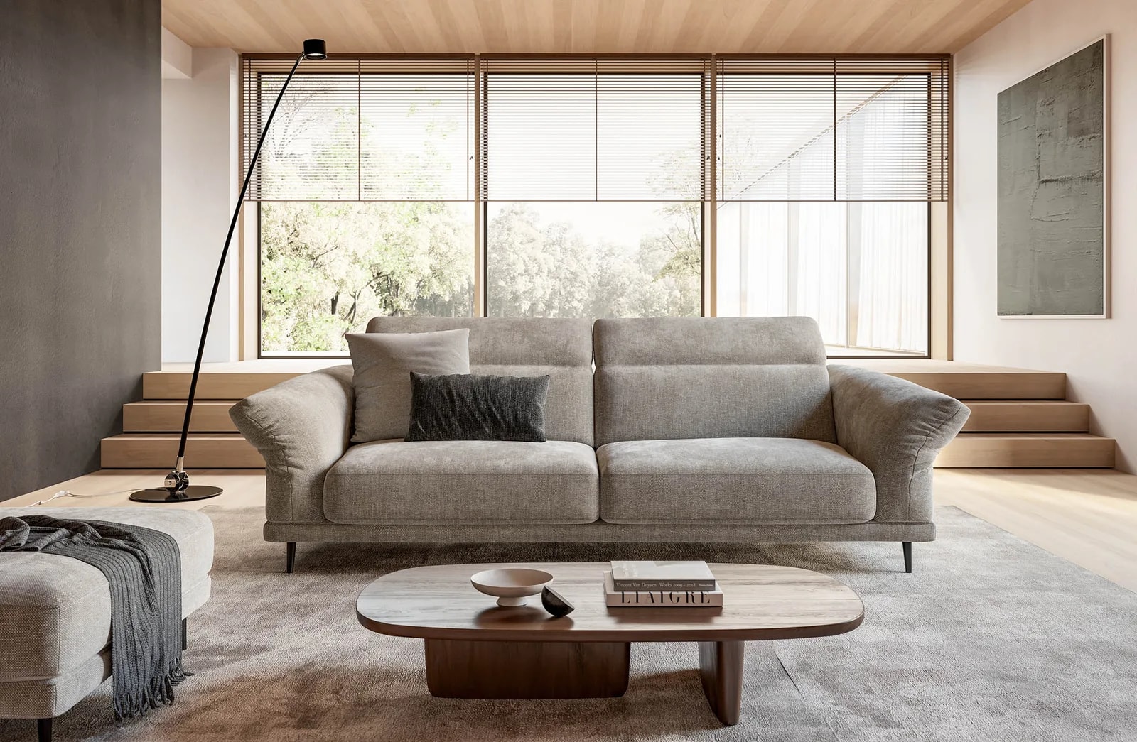 A LeComfort sofa, composed in a living interior
